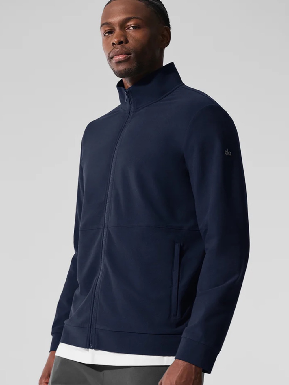 Alo Yoga Conquer Max Mock Neck Full Zip